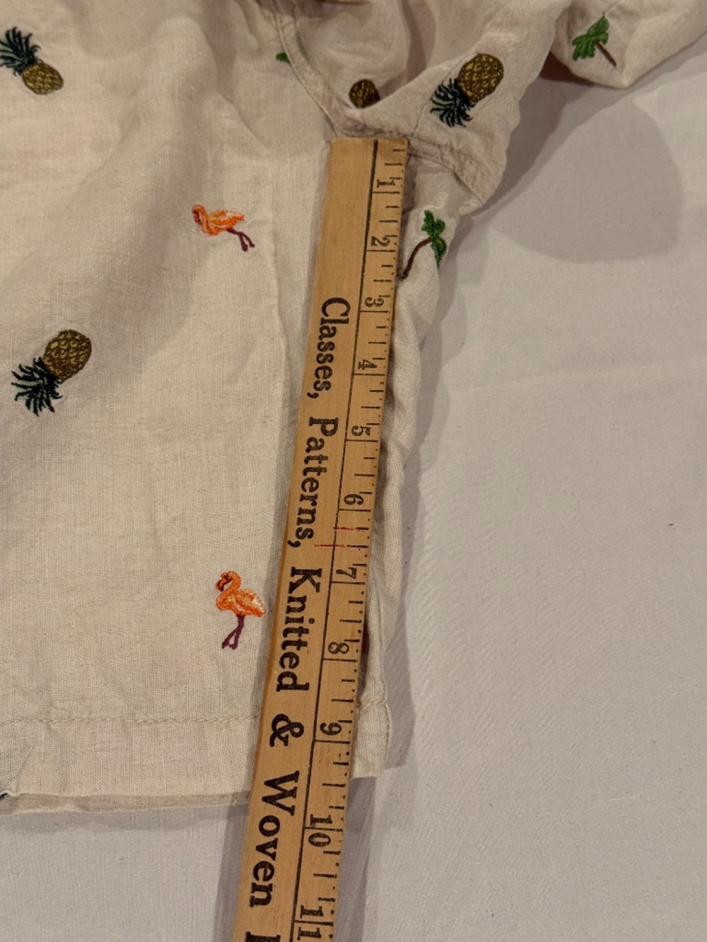 Tommy Bahama Flamingo Tango Linen Shorts 10" Embroidered Pineapple Beige - Picture 8 of 12